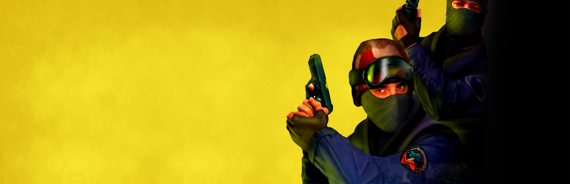 Classic Counter-Strike artwork featuring two counter-terrorist characters